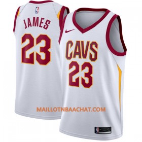 Maillot NBA Cleveland Cavaliers LeBron James 23 Nike 2017-18 Blanc Swingman - Homme
